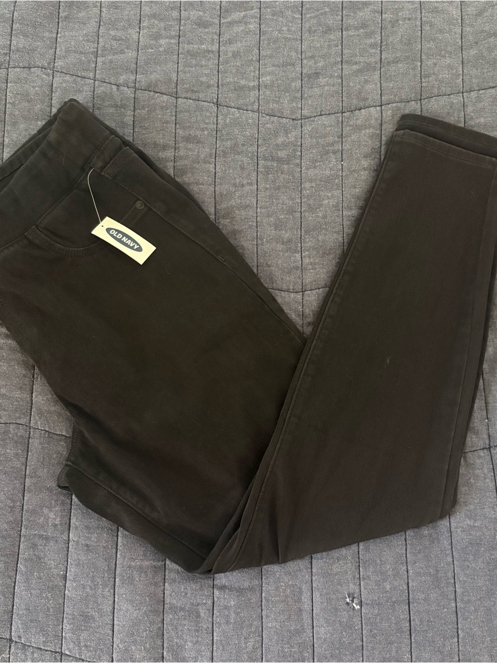 Old Navy Rockstar Super Skinny Jeggings Pants Stretch Black Size 14 NWT